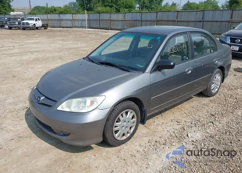 2005 Honda Civic Lx из США, поврежденный, VIN 2HGES16595H503166